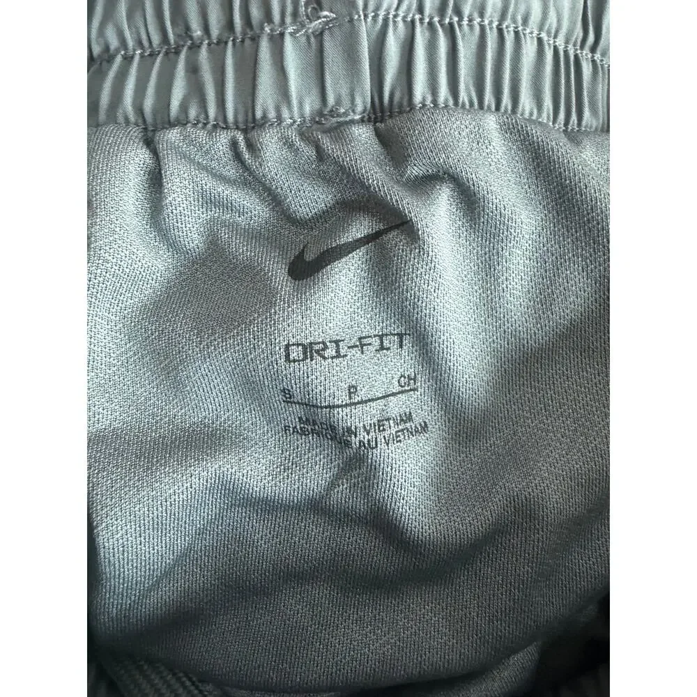 Nike Girls Smoke Gray High Waisted Training Activewear Shorts Youth Size Small